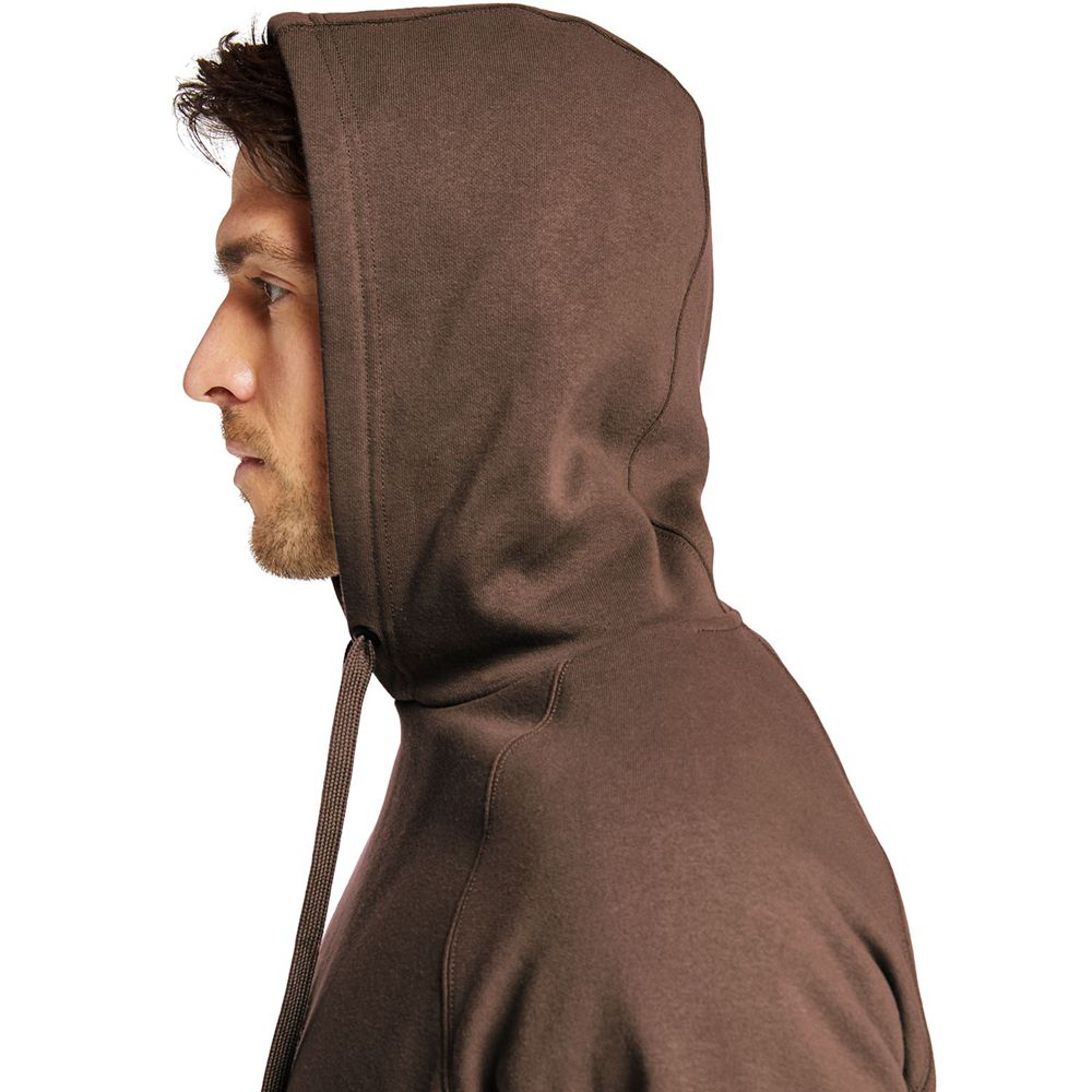 Timberland Mens Sweatshirts PRO® Big & Tall Hood Honcho Sport Hoodie - Dark Brown - India RM1359627